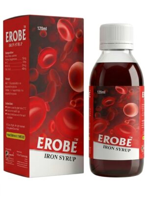 EROBE Iron Syrup 120ml bottle - Gentle Ferrous Bisglycinate iron supplement for daily energy in Pakistan.