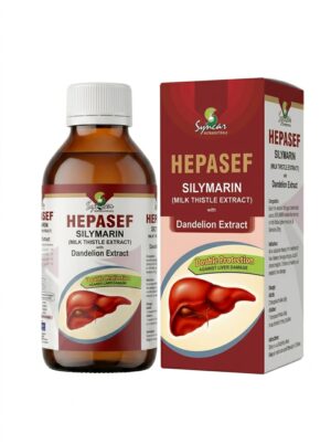 Hepasef Milk Thistle and Dandelion liver detox herbal syrup 120ml bottle