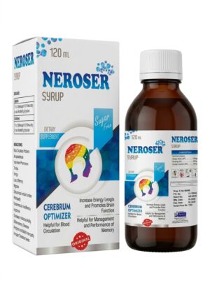 NEROSER Syrup bottle – brain and circulation support supplement with Ginkgo, Ginseng and Bacopa monnieri